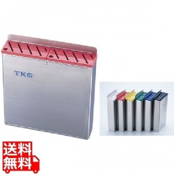 TKG18-8プラ板付カラーナイフラック 大 Aタイプ 赤 写真1