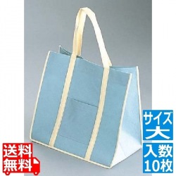 ファインビュー 不織布バッグ(10枚入)大 アッシュグレー 写真1