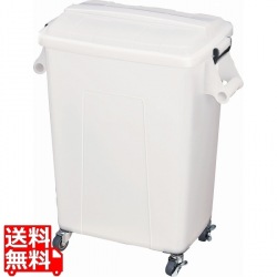 トンボ 厨房ペール(キャスター付) 70型 ナチュラル 写真1