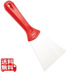 ヴァイカン ステンレススクレーパー 100mm 40094 レッド 写真1