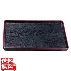 大寿木目盆 黒天朱SL(ノンスリップ)尺5 15235130 写真1