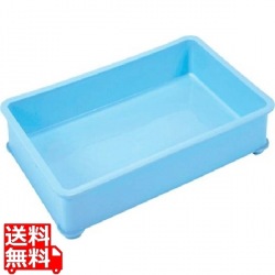 EBM PPカラー番重 A型 大 ブルー(サンコー製) 写真1