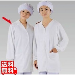 テクノファインコート 女子襟有り長袖白衣 NR-431 4L 写真1