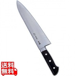 堺菊守日本鋼(口金付)牛刀 21cm 業務用 写真1