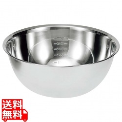 シェフズボール ステンレス深型ボール(目盛付)27cm MCB-27 写真1
