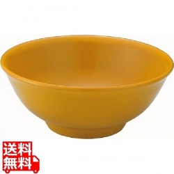 メタル丼 厚口タイプ 塗装仕様 黄 写真1