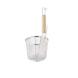 木柄平底うどんてぼ (丸木柄) 写真1