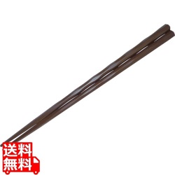 SPS手彫り風箸(100膳入) 茶 M11-179 写真1