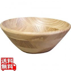 ホワイトアッシュ サラダボール 縁丸タイプ 130030 直径255 写真1