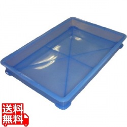 EBM PP半透明カラー番重 B型 小 ブルー(サンコー製) 写真1