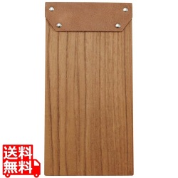 EBM 木製 伝票バインダー S 105×210 チーク板目 写真1