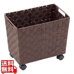 スリム収納バスケット キャスター付き 744014 写真1