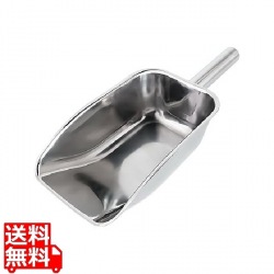 18-8パイプ柄粉スコップ(ミラー仕上) 特大 写真1