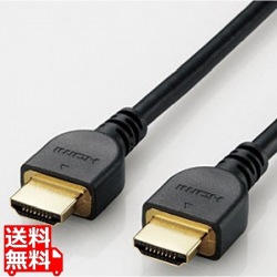 RoHS指令準拠HDMIケーブル/イーサネット対応/高シールドコネクタ/1.5m/ブラック/簡易パッケージ 写真1
