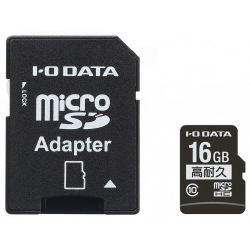 Class 10対応高耐久性microSDHCカード 16GB SD変換アダプター付きモデル 写真1