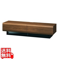 テレビ台 白井産業 幅150cm 高さ36cm ダークブラウン 65V型対応 木質感のあるローボード ログーノ 写真1