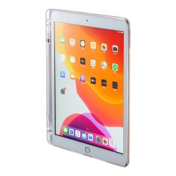 iPad 10.2インチ Apple Pencil収納ポケット付きクリアカバー 写真1