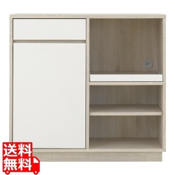 レンジボード 幅90cm 食器棚 ロータイプ レンジ台 キッチン収納 キッチンカウンター 大型レンジ対応 キッチンボード ＜レンジボード＞ 写真1