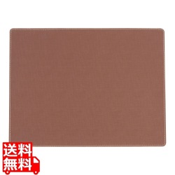 ジックザック プレースマット ラフィア レクタンギュラー ブラウン 写真1