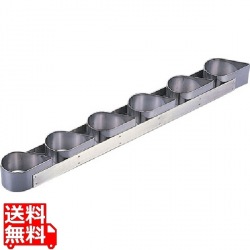 18-10ケーキリングティアドロップ 6連 3027-99 写真1