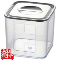 ポリカーボネイト 深型角キッチンポット 15cm 業務用 写真1