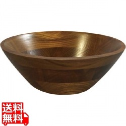 けやき サラダボール 縁角タイプ 130020 直径300 写真1