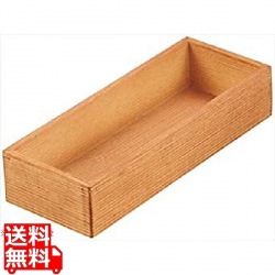 木製 千筋カトラリーボックス 薄茶 写真1