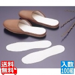 スリッパ中敷シート クリーンシート和紙君 (100組入) 写真1