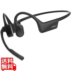 ワイヤレス骨伝導ヘッドセット Shokz OpenComm 2 2025 Upgrade SKZ-EP-000039 オープンイヤー オフィス スポーツ 最大16時間連続通話 音楽 イヤホン  写真1