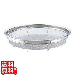 グッドシェイプ18-8平型ザル35cm 写真1