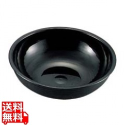 丸型リブド サラダボール RSB8CW(110)ブラック 写真1