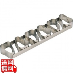 18-10ケーキリング 洋なし型 6連 3158-99 写真1