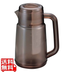 ニューピッチャーDX(茶漉し付)ブラウン 2.2L ポリカーボネイト 写真1