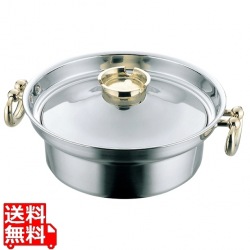 EBM 電磁用 しゃぶしゃぶ鍋 穴無 23cm 写真1