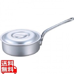 EBM アルミ プロシェフ 浅型片手鍋(目盛付)24cm 写真1