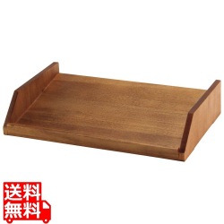木製 カトラリーボックス用台 1段4列 茶 写真1