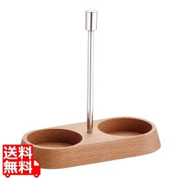 TKG ガラス調味料入用ウッドスタンド I型 写真1