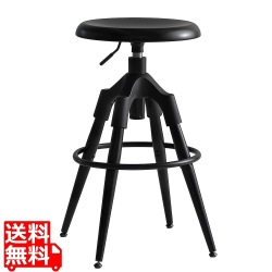 バーチェア KNC-C600L ブラック 写真1