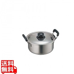 18-0モリブデン実用鍋 両手 39cm(21.0L) 写真1