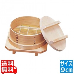 ひのきワッパセイロ 台輪付 9cm 写真1