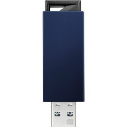 USB3.0/2.0対応 ノック式USBメモリー 16GB ブルー 写真1