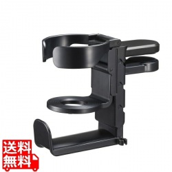 ドリンクホルダー付ヘッドホンフック 写真1