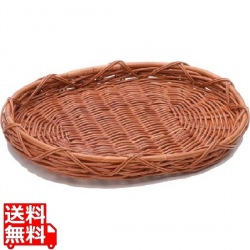 籐かご 16-827 M 中 520×420×H60 業務用 写真1