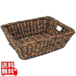 PE マルチバスケット 小 450×350×H150mm コーヒーブラウン 91-443S 写真1