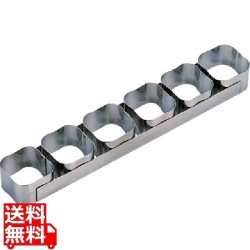 18-10ケーキリング 波正方型 6連 3148-99 写真1