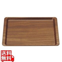 木目調ABSトレー(長角盆)濃木目 NS M44-369 写真1
