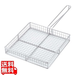 EBM 炭火やきとりカゴ(蓋無)(宮崎地鶏焼きアミ) 写真1