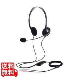 両耳小型有線オーバーヘッドセット 直径3.5mm3極ミニプラグ×2 写真1