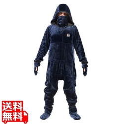 着る毛布 ゲーミング着る毛布 ダメ着 4G ネクスト ブルーネイビー Lサイズ HFD-4G-24-L-BU 冬用 部屋着 ルームウェア メンズ レディース 写真1