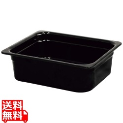 メラミン ガストロノームパン ブラック 1/2 65mm MEGN-1265BK 写真1